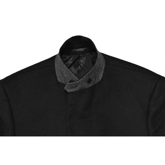 C0 Auth JOHN VARVATOS Black Wool Cashmere Silk Single Button Blazer Size 44 Long - Picture 3 of 10